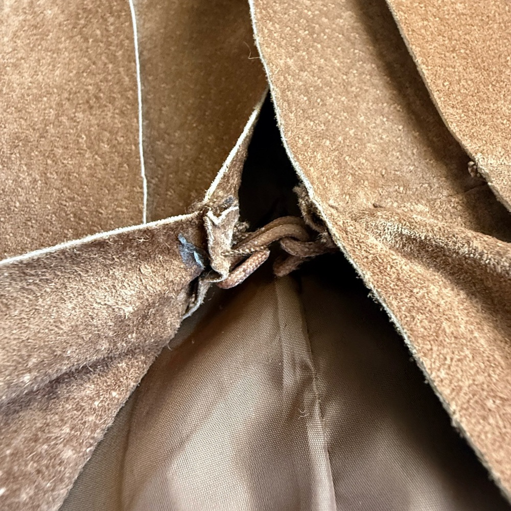 Chico’s Brown Real Suede Leather Vest Top - Picture 3 of 7